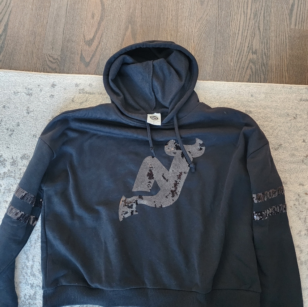 Cuce New Jersey Devils Women's Black Sequin L